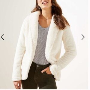 Loft Ivory Open Cardigan
